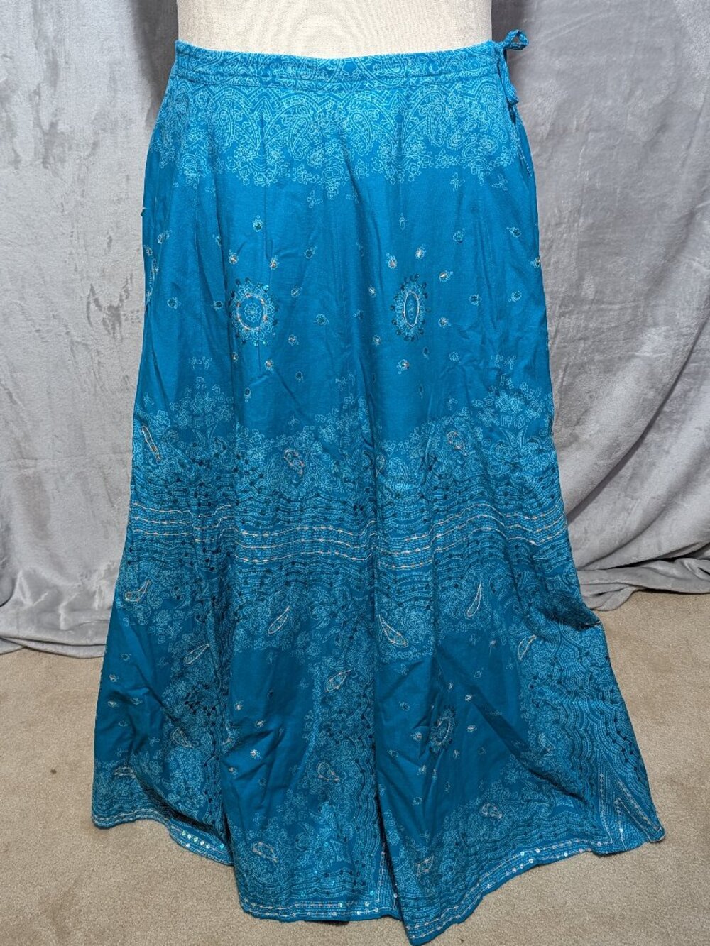 Soft Surroundings Flared Maxi Skirt size Large
